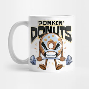 Lifting funny donut Mug